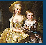 Louis Joseph Xavier Francois with his sister, Maria Theresa Charlotte